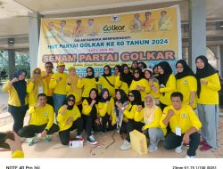 Ratusan Masyarakat Mengikuti Senam Sehat Di HUT Ke 60 DPD II Golkar Aceh Timur