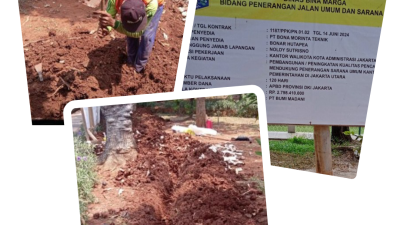 Pekerjaan Proyek Peningkatan Pencahayaan di Sarana Umum Walkot Jakut Langgar Spek, LSM GRACE Desak Pj Gub DKI Copot Kadis Bina Marga