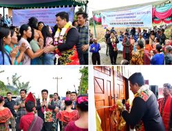 Disambut Penuh Sukacita, Bupati Samosir Resmikan Kantor Desa Parbalohan
