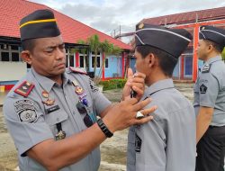 Upacara Penyematan Pangkat di Lapas Calang: Dua Pegawai Naik Pangkat