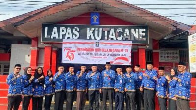 Lapas Kutacane Gelar Upacara Peringatan Hari Bela Negara ke-76 Tahun 2024