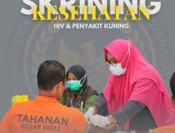 Rutan Sigli Rutin Gelar Screening Kesehatan untuk WBP, Jaga Kualitas Hidup di Balik Jeruji