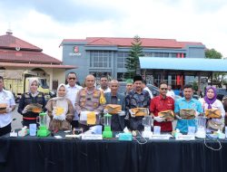 Komitmen Polres Langsa: Puluhan Kilo Narkoba Dimusnahkan