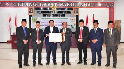 DPRD Samosir Gelar Paripurna Pengumuman Penetapan Bupati dan Wakil Bupati Terpilih 2025-2030