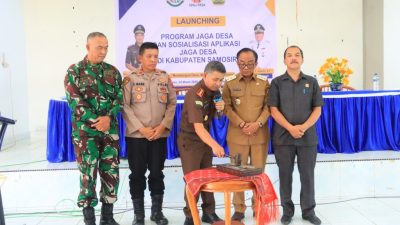Dihadiri Wakil Bupati, Kejari Samosir Launching dan Sosialisasikan Aplikasi JAGA DESA