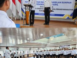 78 CPNS Dilantik, Kakanwil Ditjenpas Sumut Yudi Suseno Tekankan Integritas dan Semangat Pengabdian ASN Pemasyarakatan