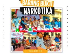 Kajari Langsa Hadiri Pemusnahan 23 Kg Barang Bukti Narkotika di Mapolres Langsa