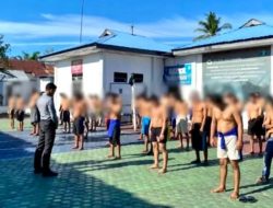 Jaga Kebugaran Tubuh, WBP Lapas Kuala Simpang Laksanakan Olahraga Rutin