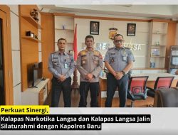 Perkuat Sinergi, Kalapas Narkotika Langsa dan Kalapas Langsa Jalin Silaturahmi dengan Kapolres Baru