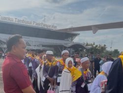 Kalapas Pasir Pangarayan Bersama Forkopimda Lepas Keberangkatan Jamaah Haji Rohul