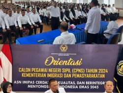 Bangun ASN Pemasyarakatan Berintegritas “Kakanwil Ditjenpas Sumut,Yudi Suseno Bekali CPNS 2024”