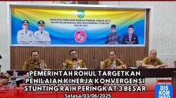 Pemerintah Rohul Targetkan Penilaian Kinerja Konvergensi Stunting Raih Peringkat 3 Besar