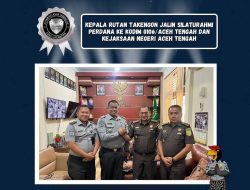 Kepala Rutan Takengon Jalin Silaturahmi Perdana Ke Kodim 0106/Aceh Tengah dan Kejaksaan Negeri Aceh Tengah
