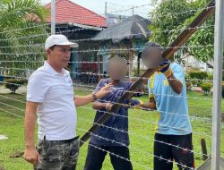 Libur Akhir Pekan, Kalapas Calang Tetap Aktif Kawal Pekerjaan Pagar Teralis