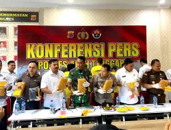 Kalapas Kutacane Hadiri Konferensi Pers Polres Aceh Tenggara Terkait Pengungkapan Kasus Narkotika