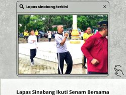 Lapas Sinabang Ditjen PAS Aceh Ikuti Senam Bersama Peringatan Hari Ulang Tahun Ke-80 Republik Indonesia