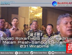 Bupati Rokan Hulu Anton Hadiri Malam Pisah-Sambut Danrem 031 Wirabima
