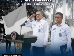 Kanwil Ditjenpas Sumut Gelar Upacara Peringatan Hari Kesaktian Pancasila 2025: Kakanwil Yudi Suseno Teguhkan Komitmen Nilai-Nilai Pancasila