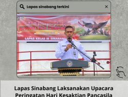 Lapas Sinabang Ditjenpas Aceh Laksanakan Upacara Peringatan Hari Kesaktian Pancasila