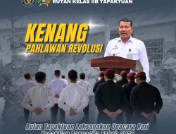 Kenang Pahlawan Revolusi, Rutan Tapaktuan Laksanakan Upacara Hari Kesaktian Pancasila Tahun 2025