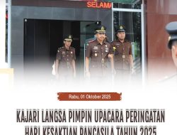 Kajari Langsa Pimpin Upacara Peringatan Hari Kesaktian Pancasila Tahun 2025