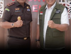 Kajati Aceh Terima Kunjungan Silahturahmi Komandan Satgas Garuda Penertiban Kawasan Hutan