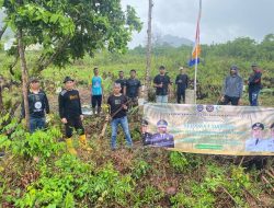 Lapas Calang Gotong Royong dan Tanam Pisang di Lahan Kanwil Ditjenpas Aceh