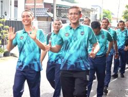 Lapas Bireuen Gelar Kegiatan Jalan Santai Untuk Tingkatkan Kesehatan dan Solidaritas Pegawai