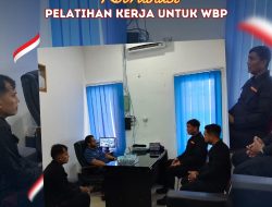 Tingkatkan Keterampilan WBP, Rutan Sigli Jalin Kerja Sama Pelatihan Kerja dengan Disnaker Pidie Jaya
