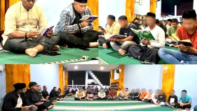 Wirid Yasin Bersama di Masjid At-Taubah Rutan Takengon