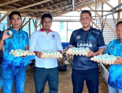 Bukti Dukung Program Ketahanan Pangan, Kalapas Bireuen Ditjenpas Aceh Beserta Jajaran Panen Telur Bebek