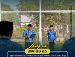 Kalapas Narkotika Langsa Pimpin Upacara Peringatan Hari Sumpah Pemuda ke-97 Tahun 2025