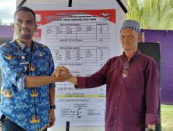 Terpilih Kembali Mahmudi pimpin Desa Senubok Timur dan Ini Pesan Camat