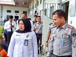 Monev ke Lapas Calang, Kabid Pelayanan dan Pembinaan Tekankan Integritas dan Disiplin Petugas