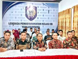 Lapas Kualasimpang Ikuti Kick Off Hari Bakti Kementerian Imigrasi dan Pemasyarakatan Ke-1 Secara Virtual