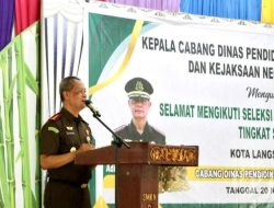 Kejari Langsa Bekerjasama dengan Cabang Dinas Pendidikan Wilayah Kota Langsa Gelar Seleksi Duta Pelajar Sadar Hukum Tingkat SMA/SMK/MA Kota Langsa Tahun 2025