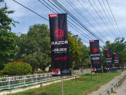 Diduga Iklan Rokok Tak Berizin Terpasang Di Taman Kota Idi