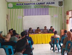 Muspika kecamatan Julok Gelar Sosialisasi Pilkades Buket makmur