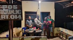 Sambang Kamtibmas, Ka Polsek Dan Babinkhamtibmas Dumai Timur, Bangun Keakraban dan Keamanan Bersama Warga RT 014 Teluk Binjai