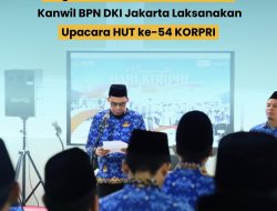 Laksanakan Upacara HUT ke-54 KORPRI, Kanwil BPN DKI Berkomitmen Tingkatkan Profesionalitas ASN