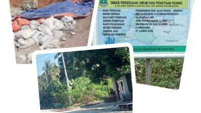 Proyek di Dinas PUPR Banten Terindikasi Korup, LSM GRACIA Minta KPK Turun Tangan