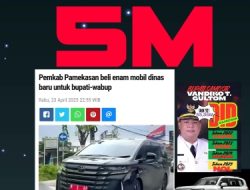 Pengadaan Mobil Dinas Mewah di Daerah Ciderai Semangat Efisiensi dan Instruksi Presiden Prabowo