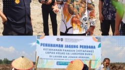 Kanwil Ditjenpas Sumut Tancap Gas Dukung Ketahanan Pangan Nasional, Tanam Jagung Perdana di Lahan Air Joman