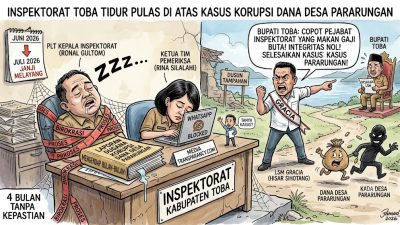 Dugaan Korupsi Dana Desa Pararungan Mengendap di Inspektorat, LSM GRACIA Desak Bupati Toba Copot Plt Inspektur dan Ketua Tim