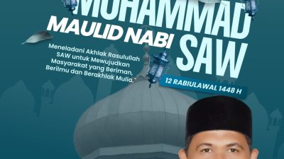 H.Yassir Geuchik Blang Nie Ucapan Selamat Menyambut Maulid Nabi Muhammad SAW Tahun 2026